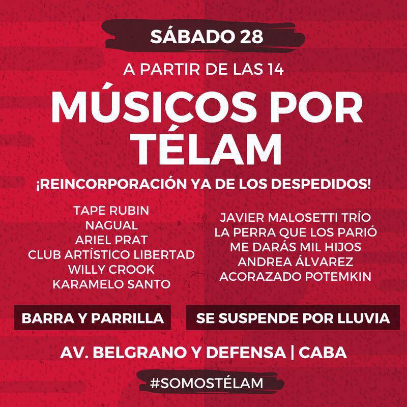 FESTIVAL SOLIDARIO  MÚSICOSXTÉLAM