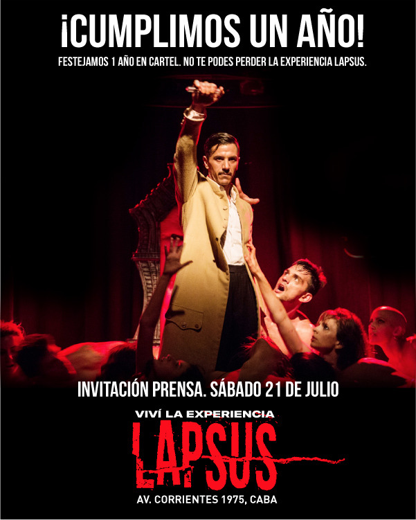 LAPSUS invita al espectador a vivir una experiencia diferente, un viaje personal.