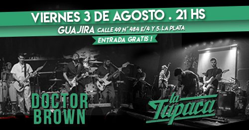 Doctor Brown presenta su disco en vivo en La Plata