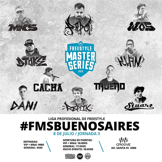 Llega el internacional: Freestyle Master Series a GROOVE