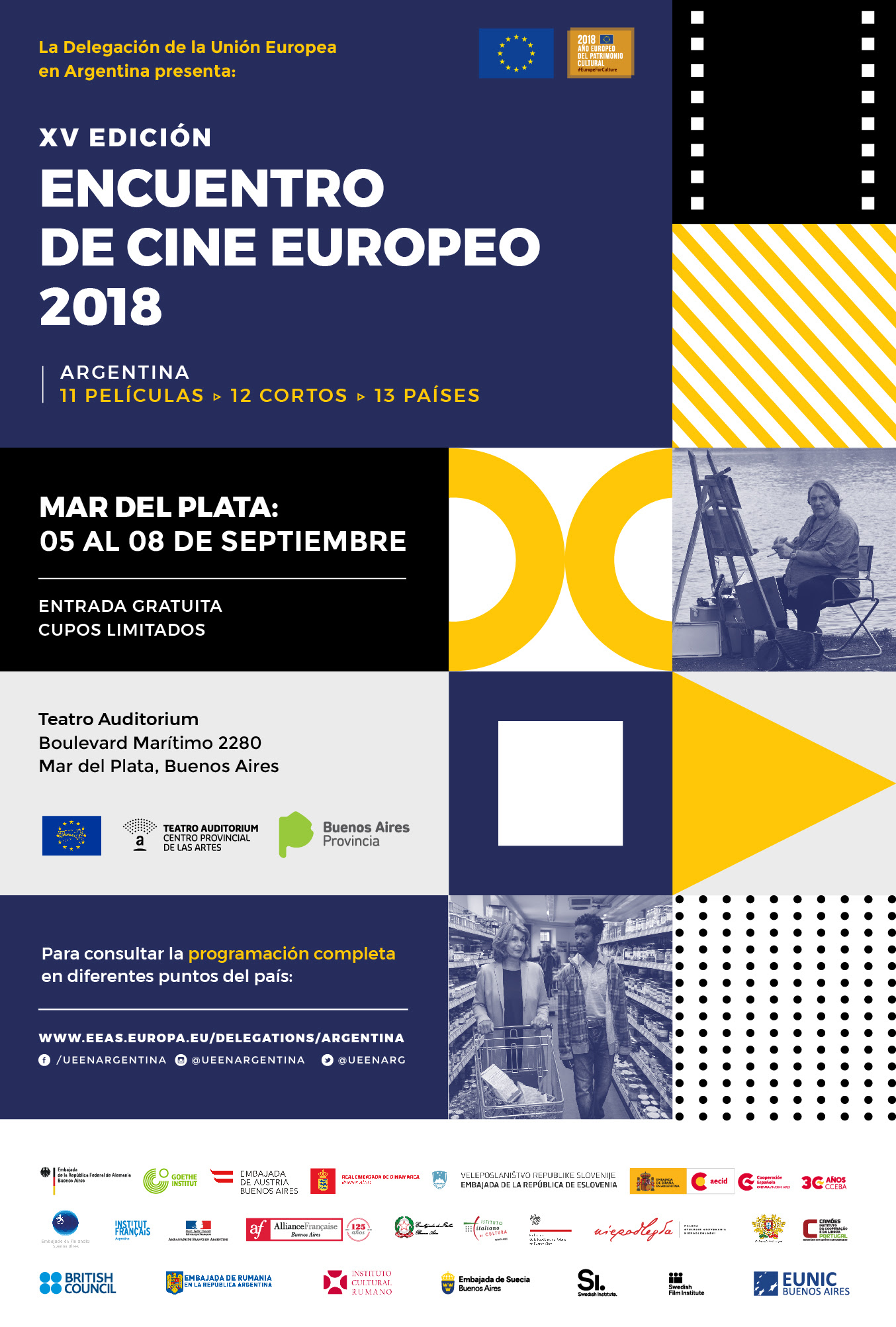 EUROPA HOY: XV edición del ENCUENTRO DE CINE EUROPEO en Mar del Plata