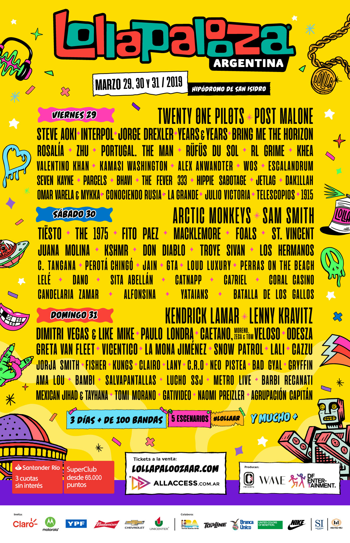 Vivi a pleno la nueva edición del Lollapalooza 2019