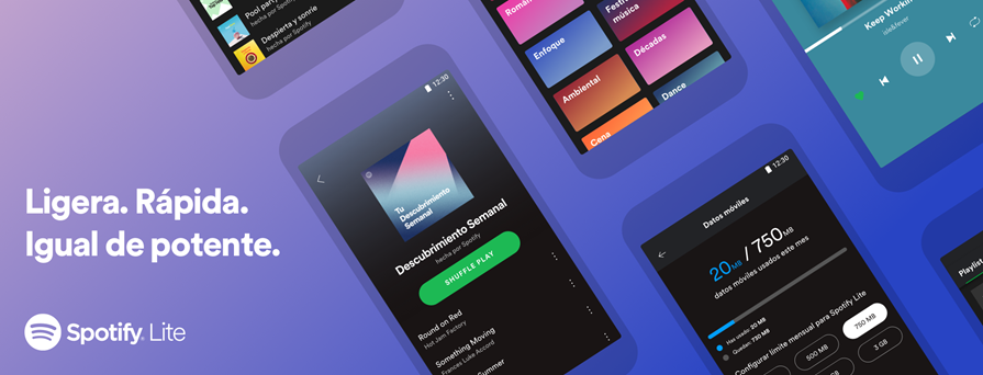 Spotify Lite: ligero, rápido y potente  Spotify Lite ya está disponible en Argentina para teléfonos Android