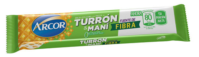 Lanzamiento de ARCOR un turrón Fuente de Fibra