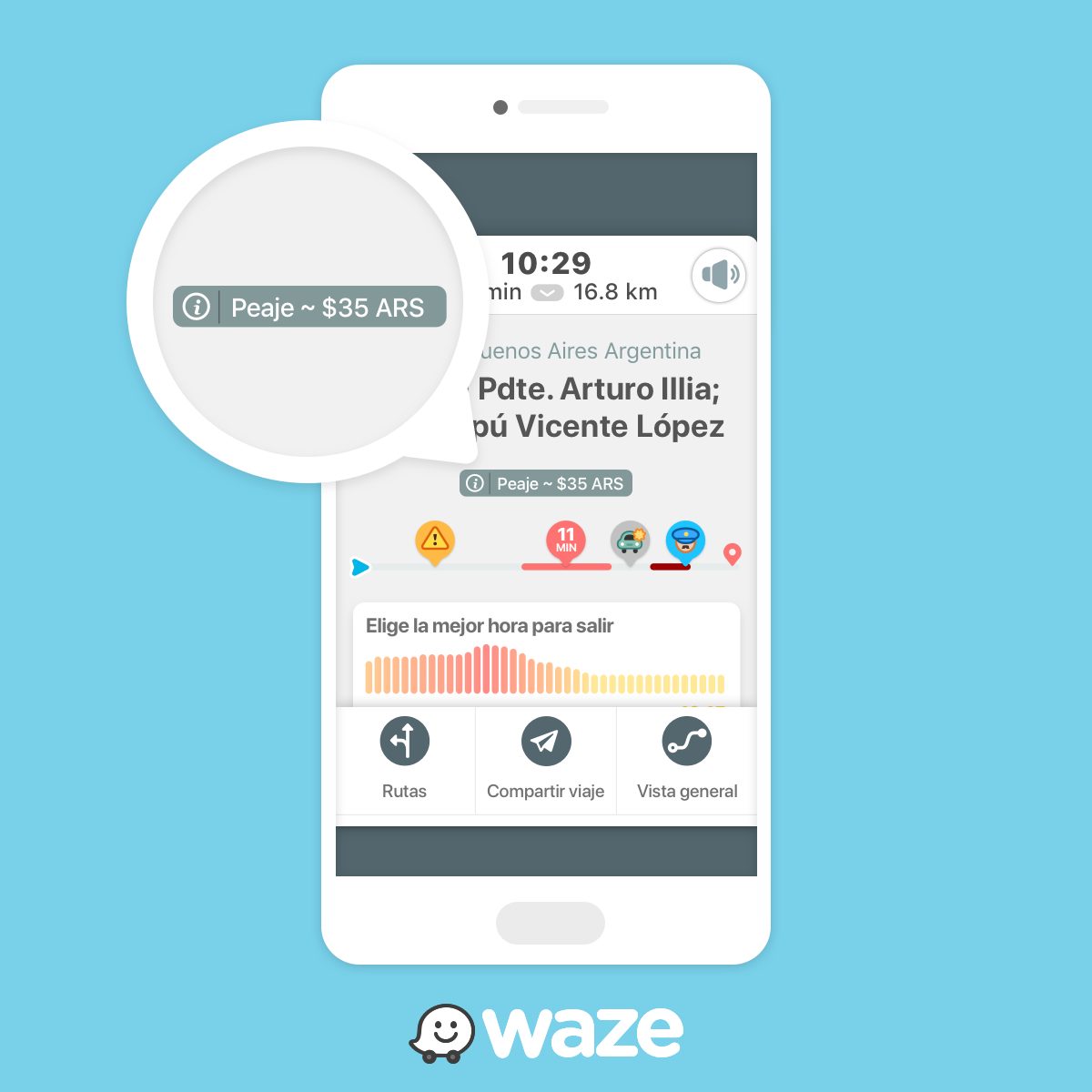 Ahora podés consultar y comparar precios de peajes con Waze