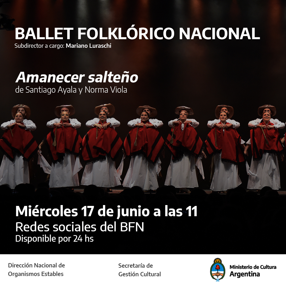 El Ballet Folklórico Nacional cumple con la premisa de #quedarnosencasa y #cuidarnosentretodos