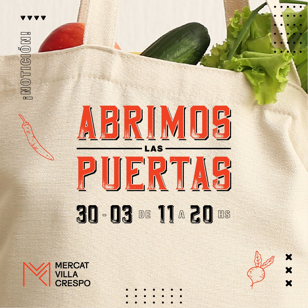 Mañana abre sus puertas MERCAT VILLA CRESPO