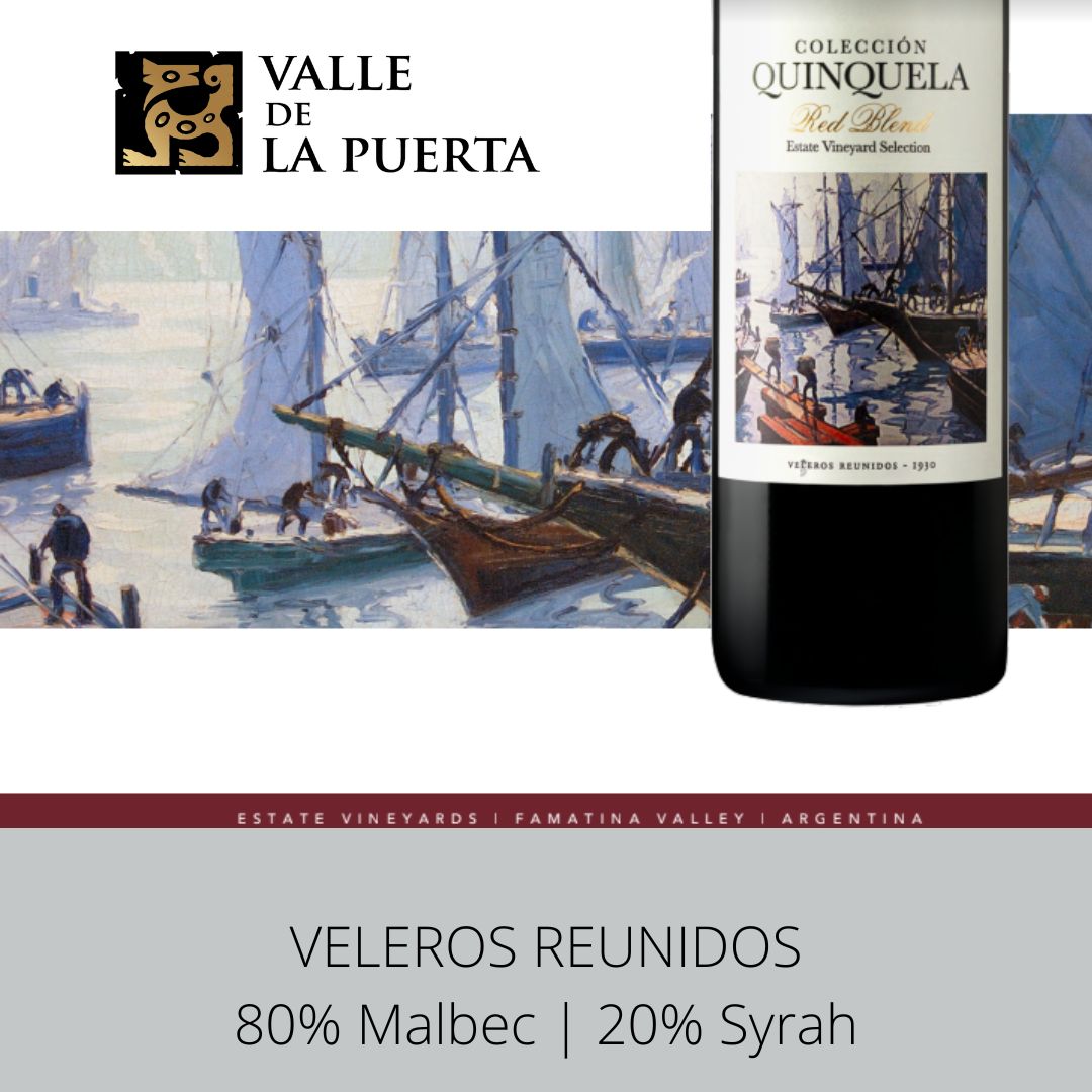 La Colección Quinquela completa la Trilogia con la llegada de su «Malbec/Syrah»  “Veleros Reunidos” La fusión perfecta entre arte y vino