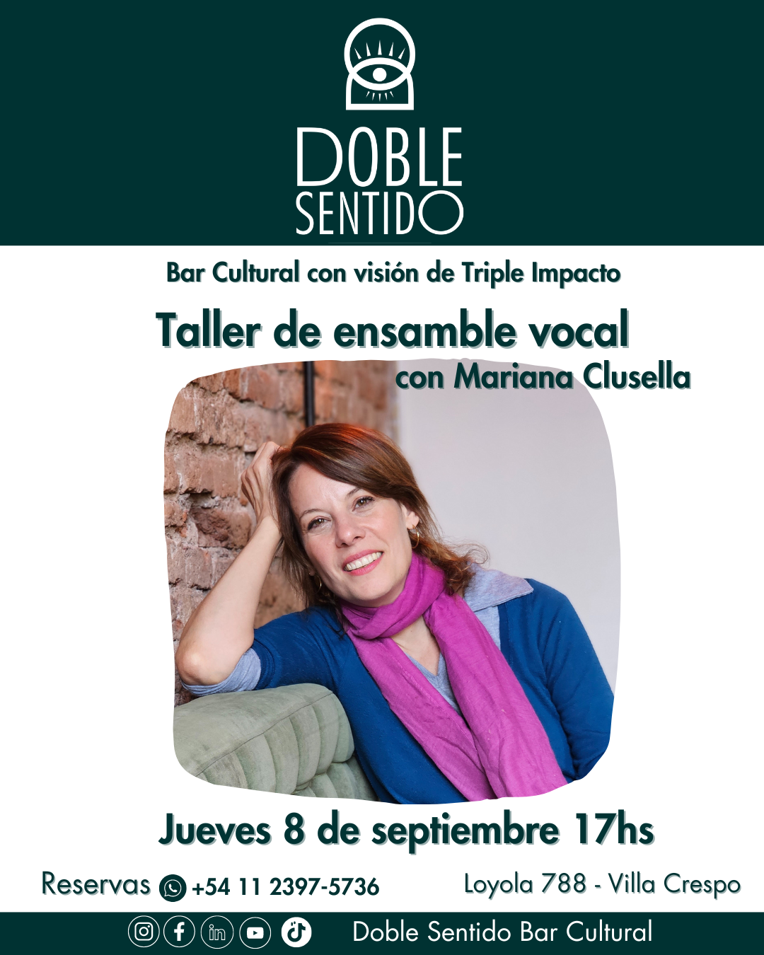 Taller de Ensamble Vocal con Mariana Clusella