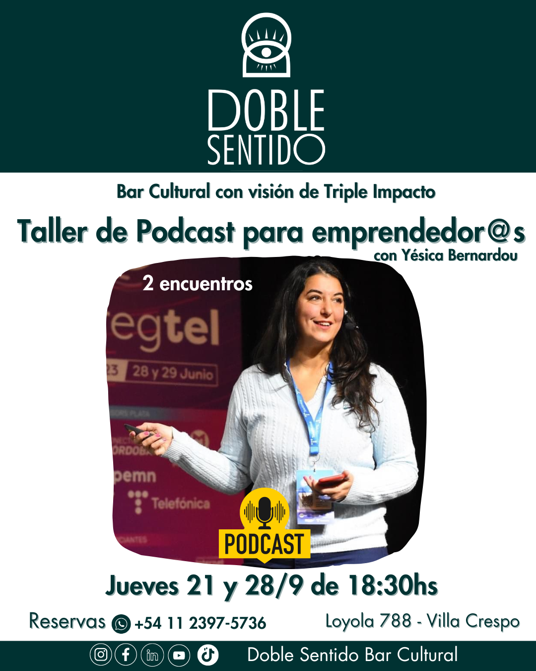 Taller intensivo de Podcast para Emprendedor@s