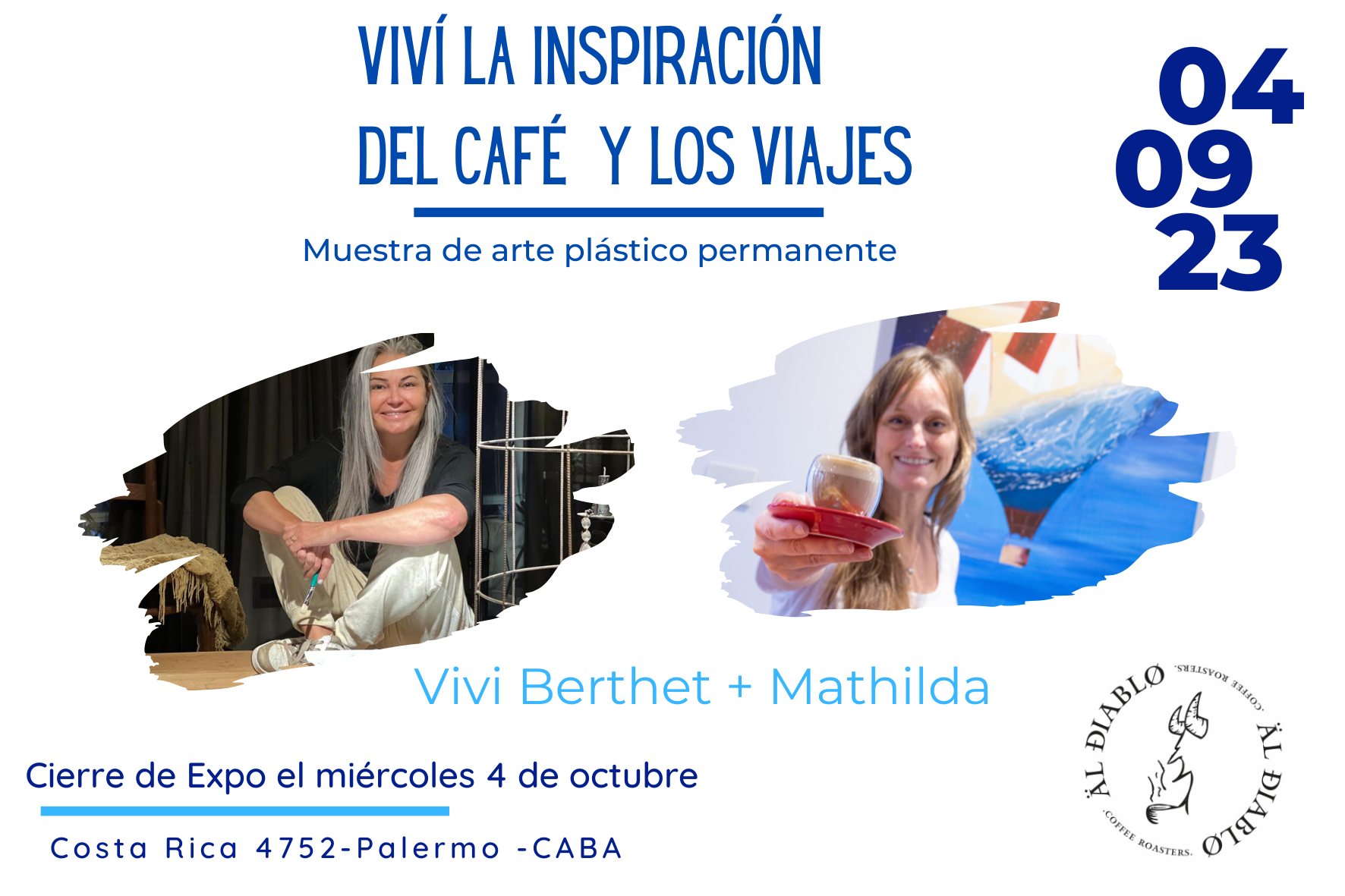 Últimos días de la Expo Viví la inspiración del café y los viajes con Vivi Berthet + Mathilda