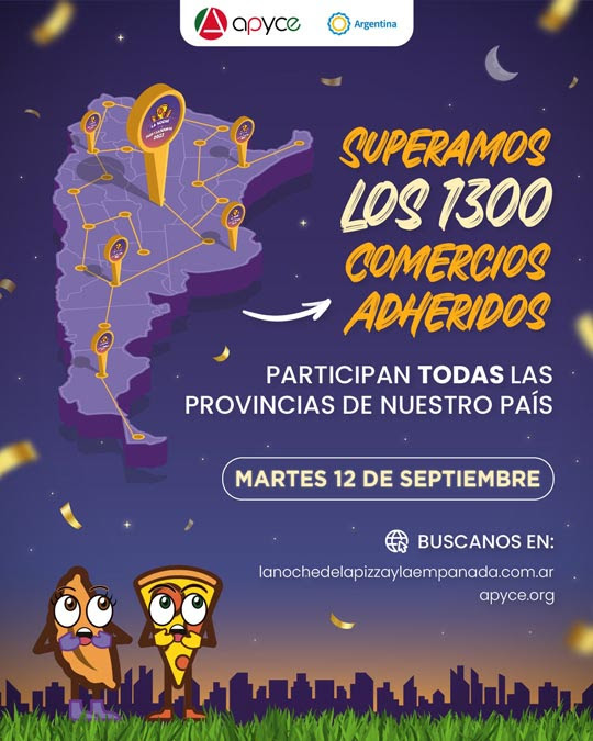 La noche de las pizzas y empanadas en todo el país