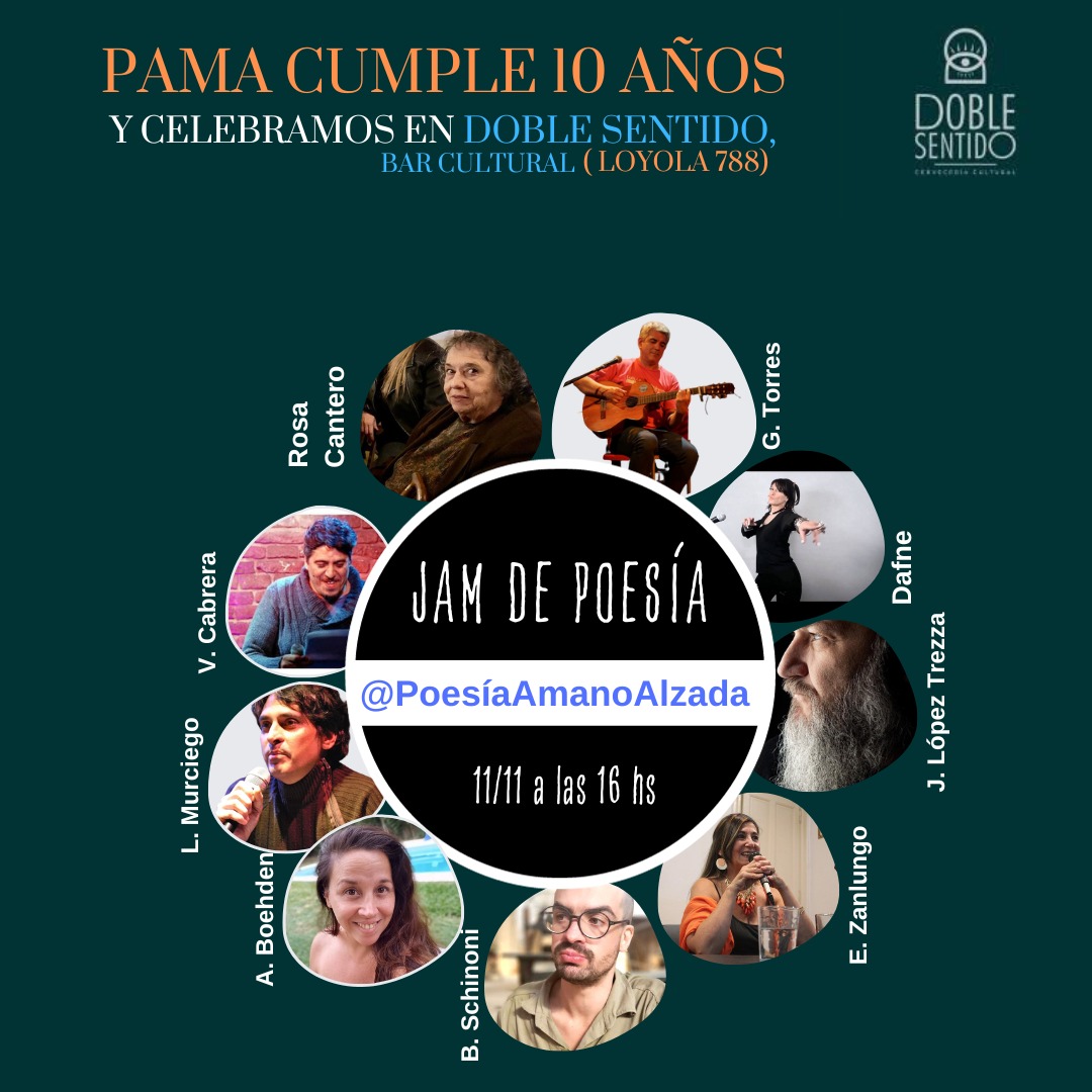 Jam de poesía para celebrar los 10 años de PAMA
