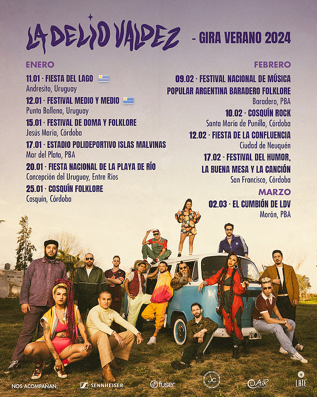 Un verano a pura cumbia latinoamericana de la mano de La Delio Valdez