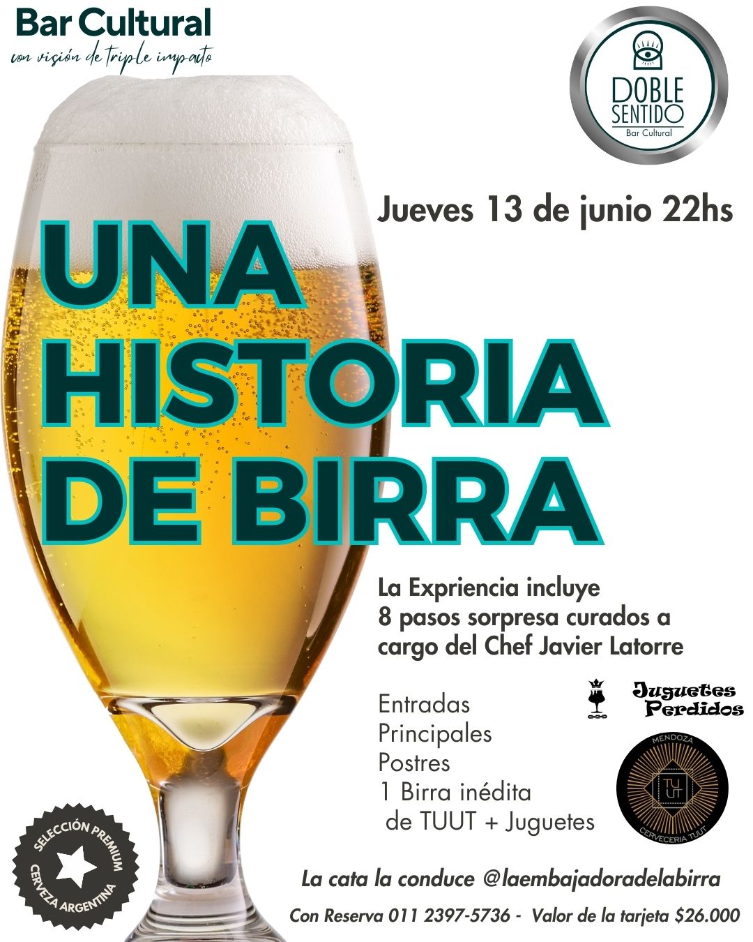 Una historia de Birra la cata con Doble Sentido
