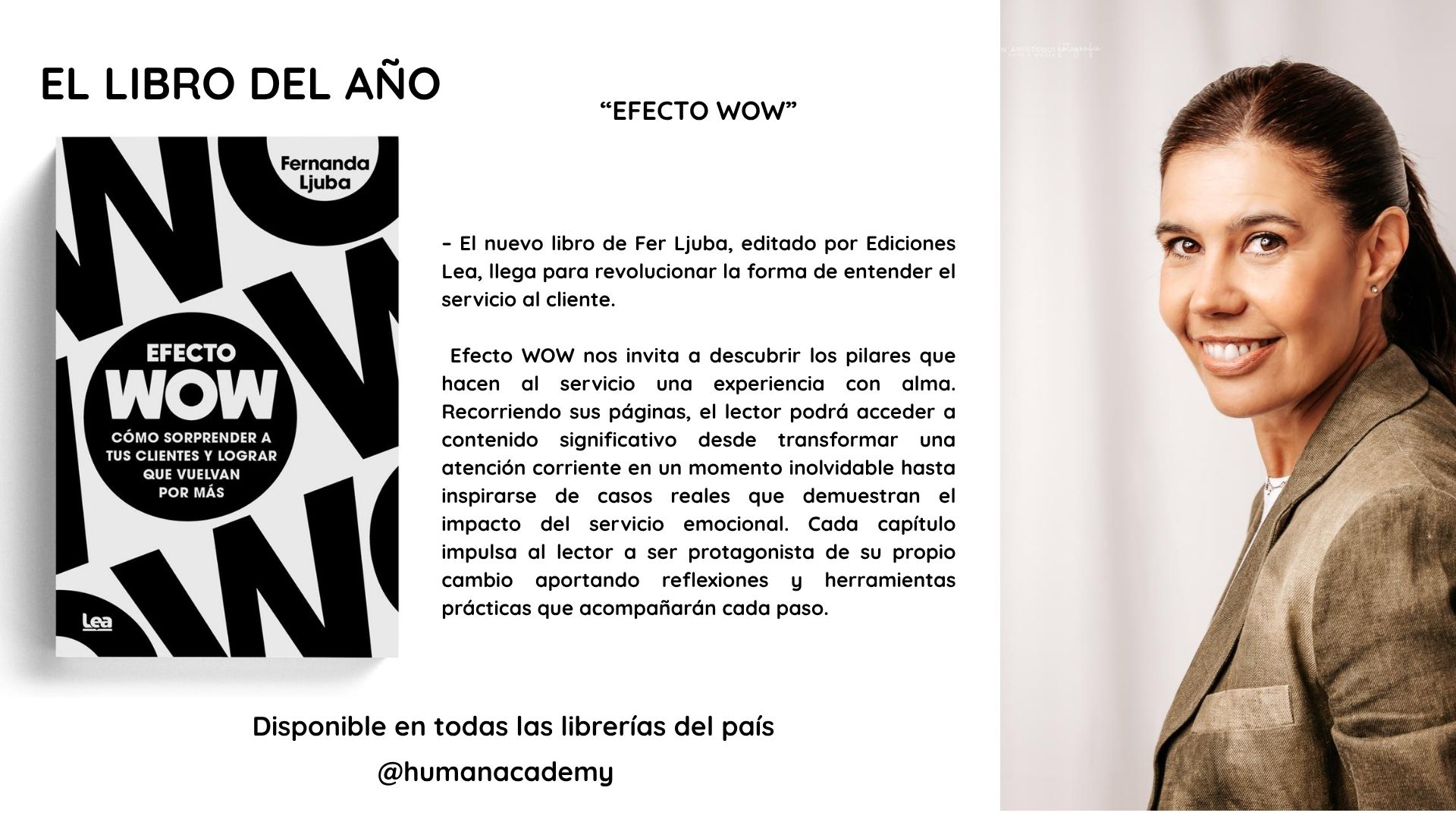LANZAMIENTO EDITORIAL DEL AÑO: EFECTO WOW DE FERNANDA LJUBA