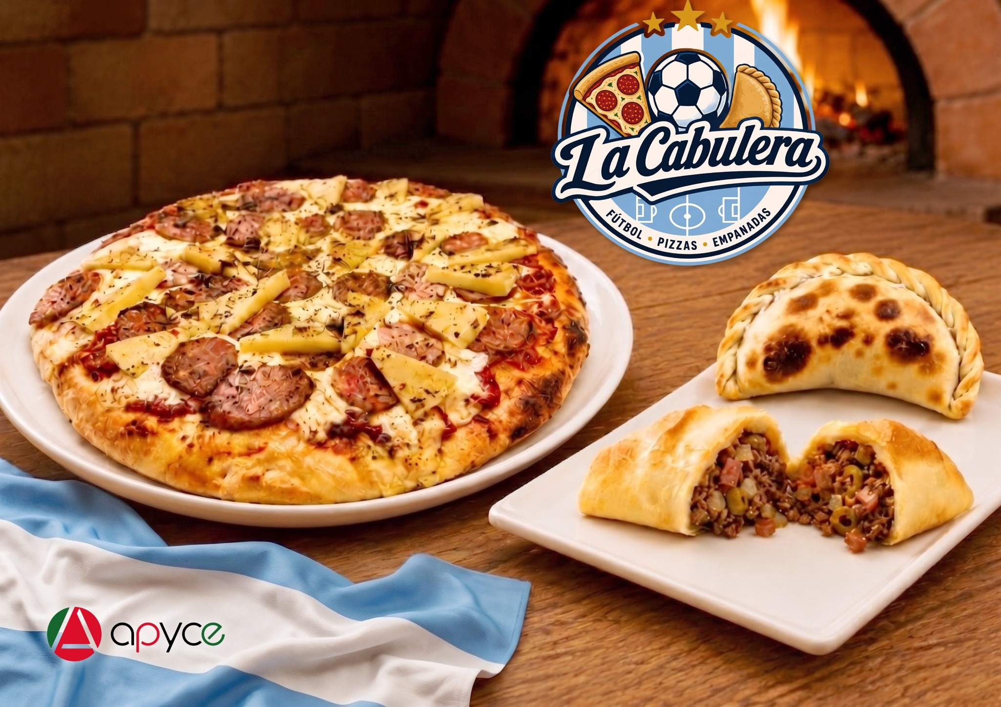La Pizza y Empanada Cabulera pasión argentina para acompañar el Mundial
